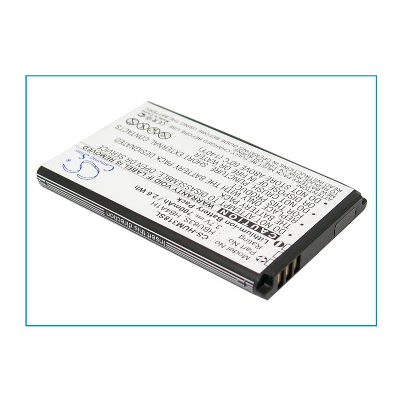 Li-ion Battery fits At&t, gophone u2800a, u2800a, huawei 3.7V, 700mAh Mobile & SmartPhone Cameron Sino Technology Limited