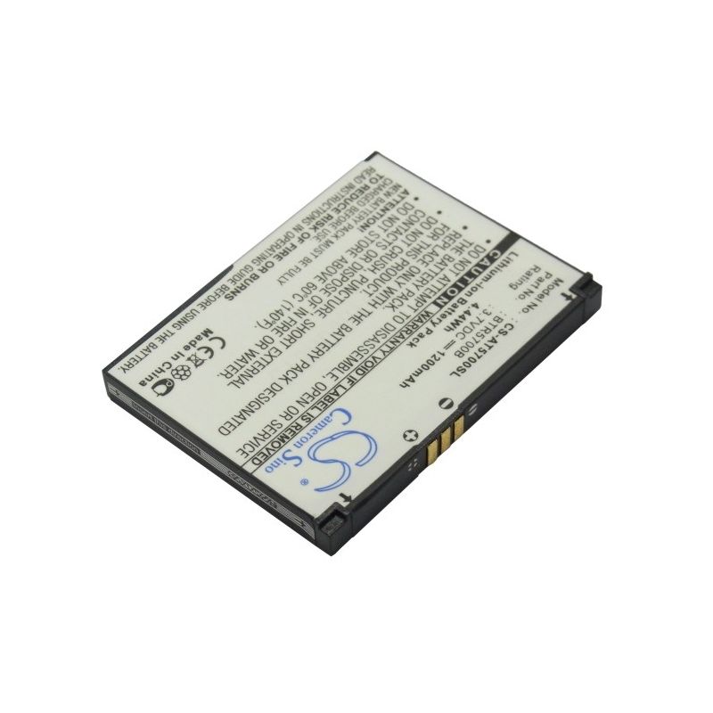 Li-ion Battery fits At&t, smt5700, smt-5700, audiovox 3.7V, 1200mAh Mobile & SmartPhone Cameron Sino Technology Limited