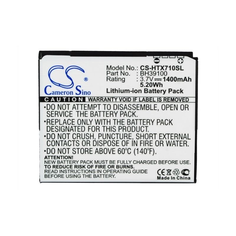 Li-ion Battery Fits At&t, Vivid 4g, Google, G20 3.7v, 1400mah Mobile & SmartPhone Cameron Sino Technology Limited