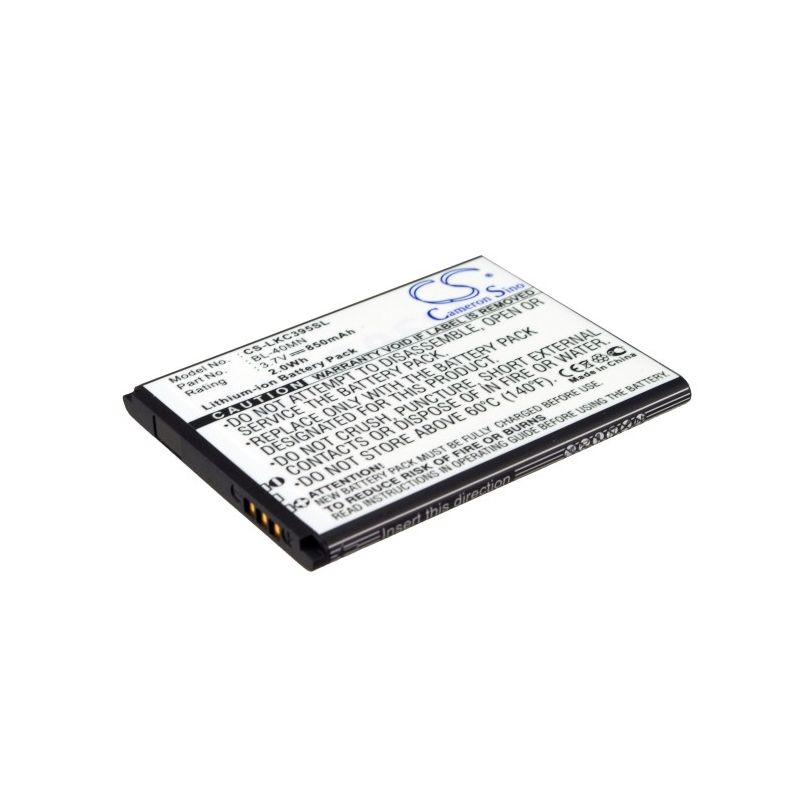 Li-ion Battery fits At&t, xpression, lg, 840g 3.7V, 850mAh Mobile & SmartPhone Cameron Sino Technology Limited