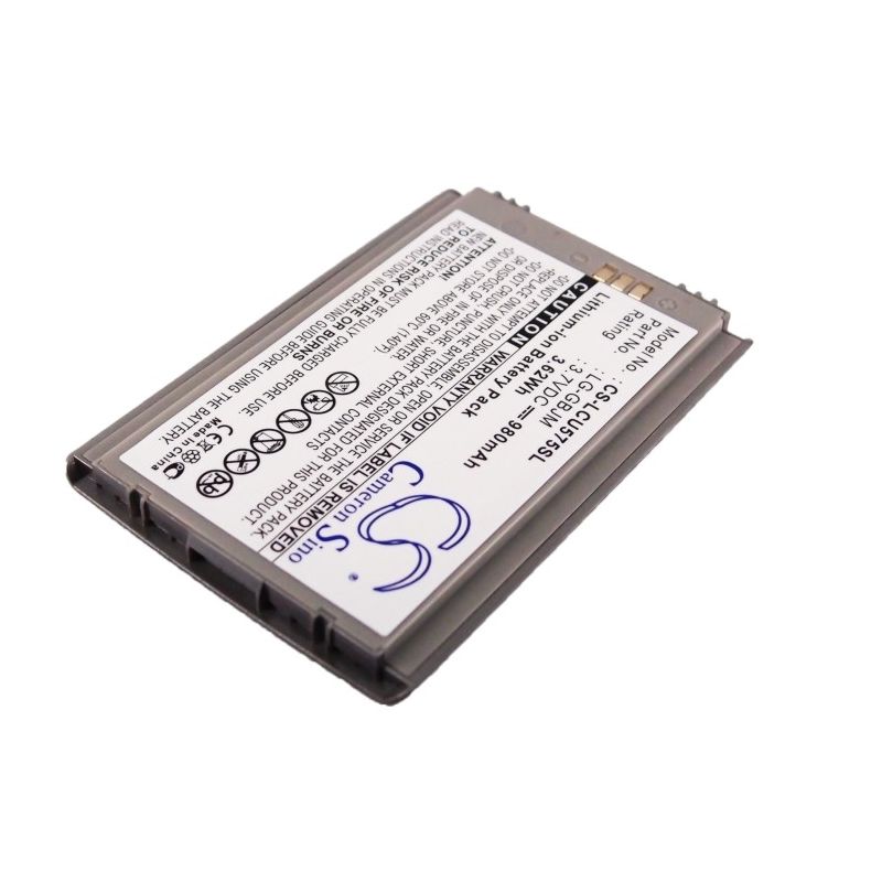 Li-ion Battery fits At&t,575, cingular, trax 3.7V, 980mAh Mobile & SmartPhone Cameron Sino Technology Limited