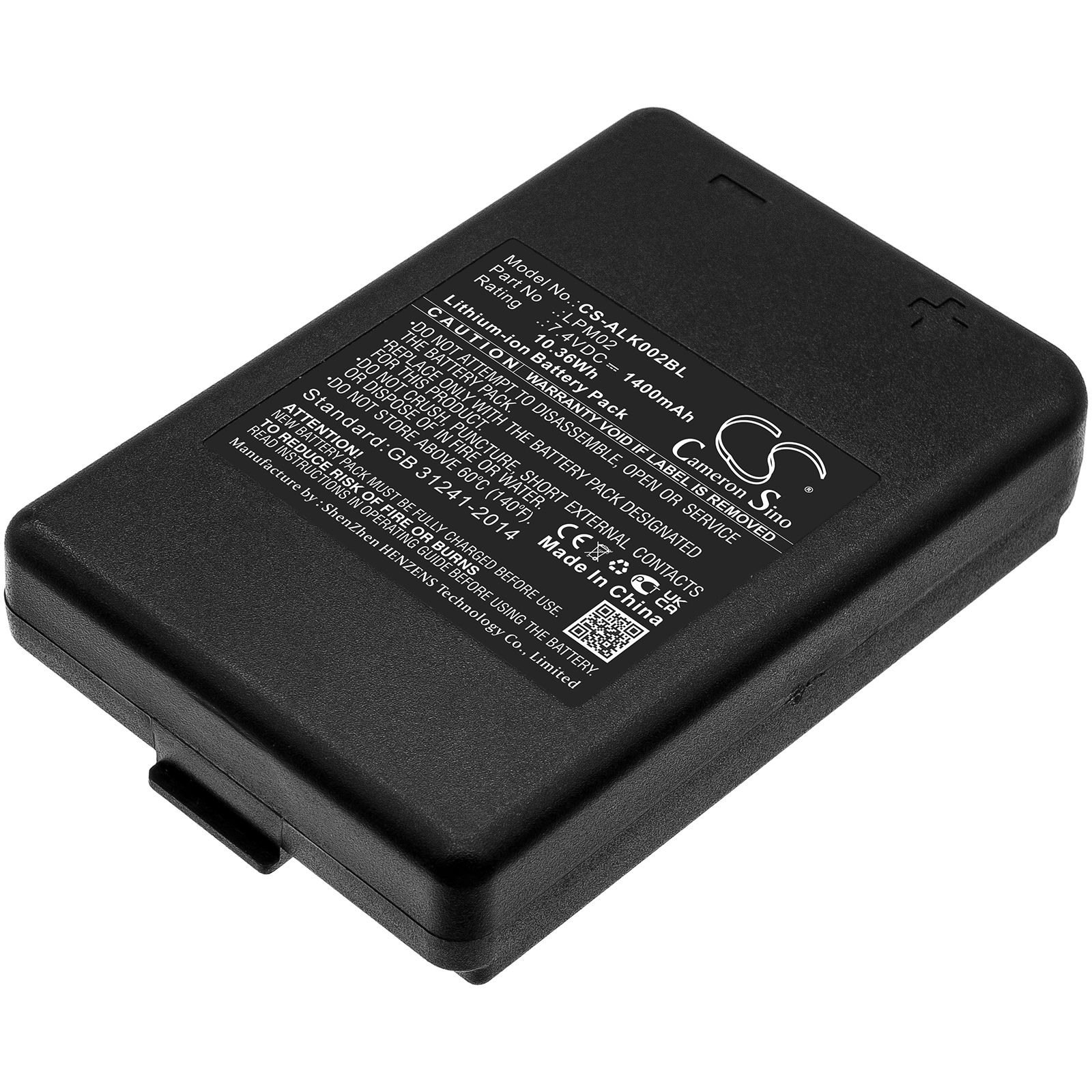 Li-ion Battery fit's Autec, Ajm, Ajr, Ajs, 10.36Wh, 7.4V 1400mAh Crane Remote Control Cameron Sino Technology Limited