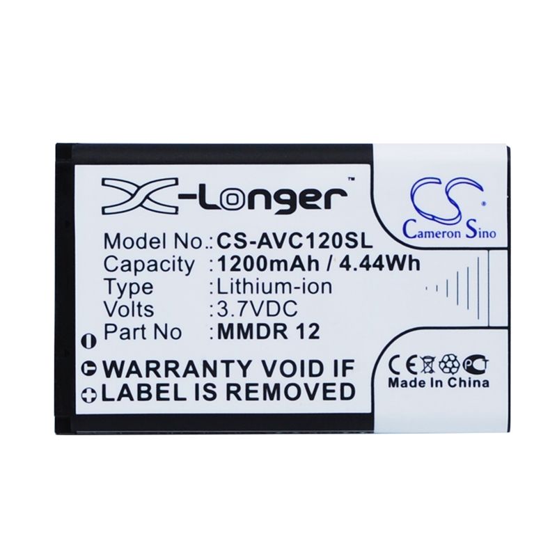 Li-ion Battery fits Avus, c12, c22, piano 3.7V, 1200mAh Mobile & SmartPhone Cameron Sino Technology Limited