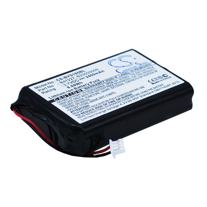 Li-ion Battery fits Baracoda, B40160100, Brr-l, Brr-l Evolution 3.7V, 2400mAh Barcode Scanner Cameron Sino Technology Limited