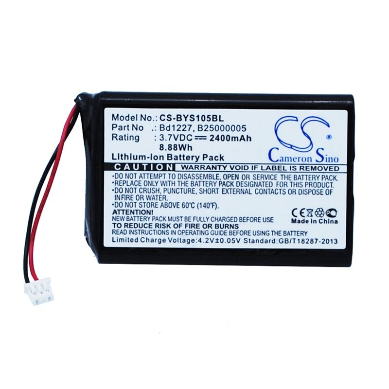 Li-ion Battery fits Baracoda, B40160100, Brr-l, Brr-l Evolution 3.7V, 2400mAh Barcode Scanner Cameron Sino Technology Limited
