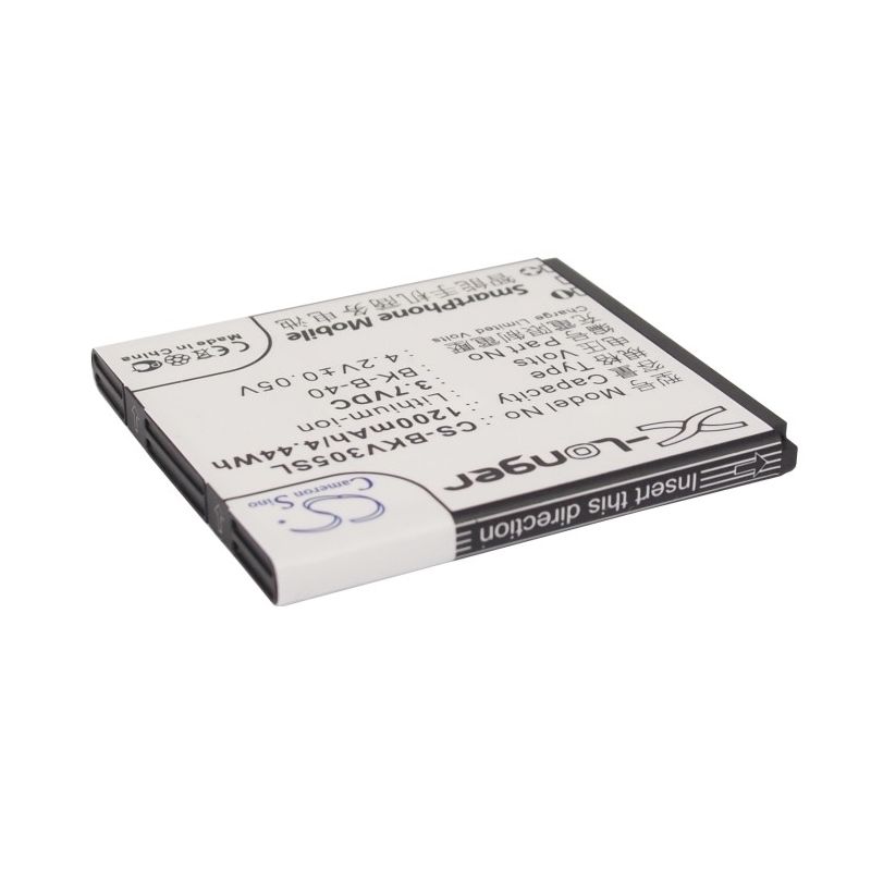 Li-ion Battery fits Bbk, vivo e1, vivo i710, vivo v305 3.7V, 1200mAh Mobile & SmartPhone Cameron Sino Technology Limited
