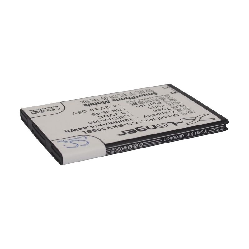 Li-ion Battery fits Bbk, vivo e1t, vivo i370, vivo s7 3.7V, 1200mAh Mobile & SmartPhone Cameron Sino Technology Limited