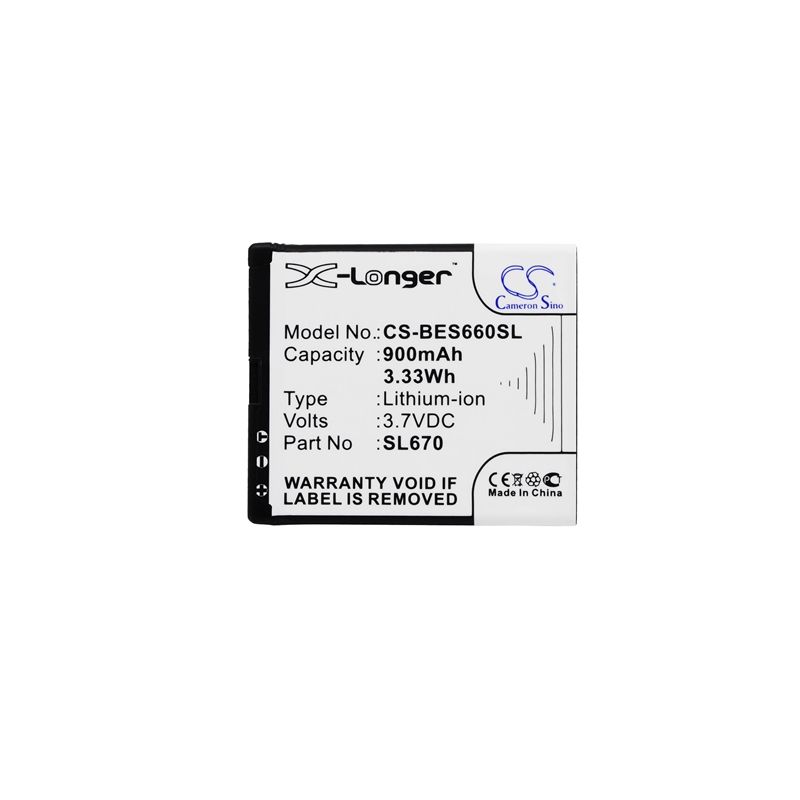 Li-ion Battery fits Bea-fon, sl652a, sl652af, sl660 3.7V, 900mAh Mobile & SmartPhone Cameron Sino Technology Limited