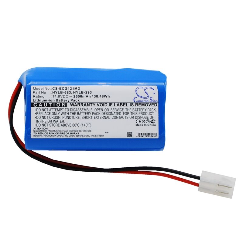 Li-ion Battery fits Biocare, Ecg-1200, Ecg-1201, Ecg-1210 14.8V, 2600mAh Medical Cameron Sino Technology Limited