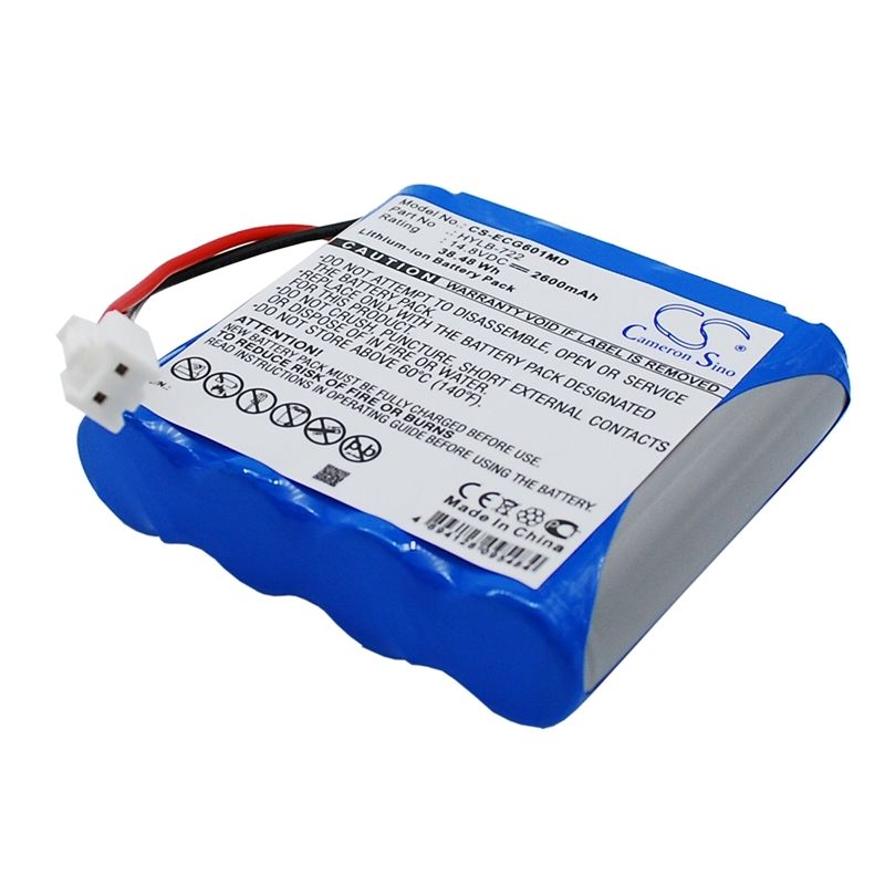 Li-ion Battery fits Biocare, Ecg-6010, Ecg-6020, 14.8V, 2600mAh Medical Cameron Sino Technology Limited