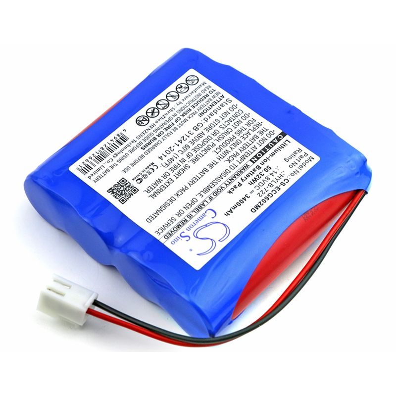 Li-ion Battery fits Biocare, Ecg-6010, Ecg-6020, 14.8V, 3400mAh Medical Cameron Sino Technology Limited