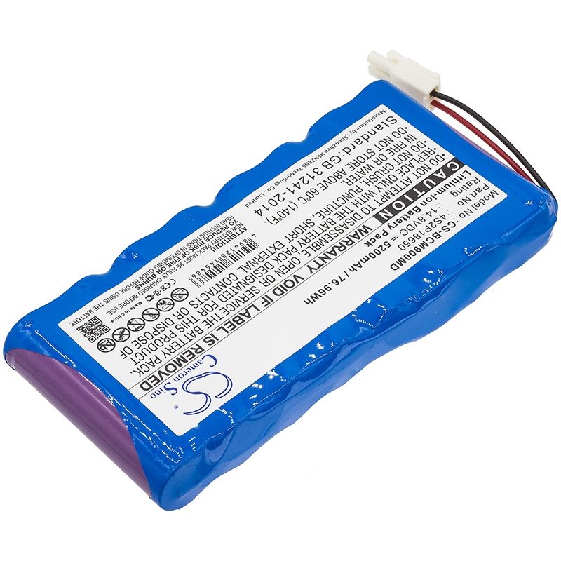 Li-ion Battery fits Biocare, Pm900, Pm900 Patient Monitor, Pm900s 14.8V, 5200mAh Medical Cameron Sino Technology Limited