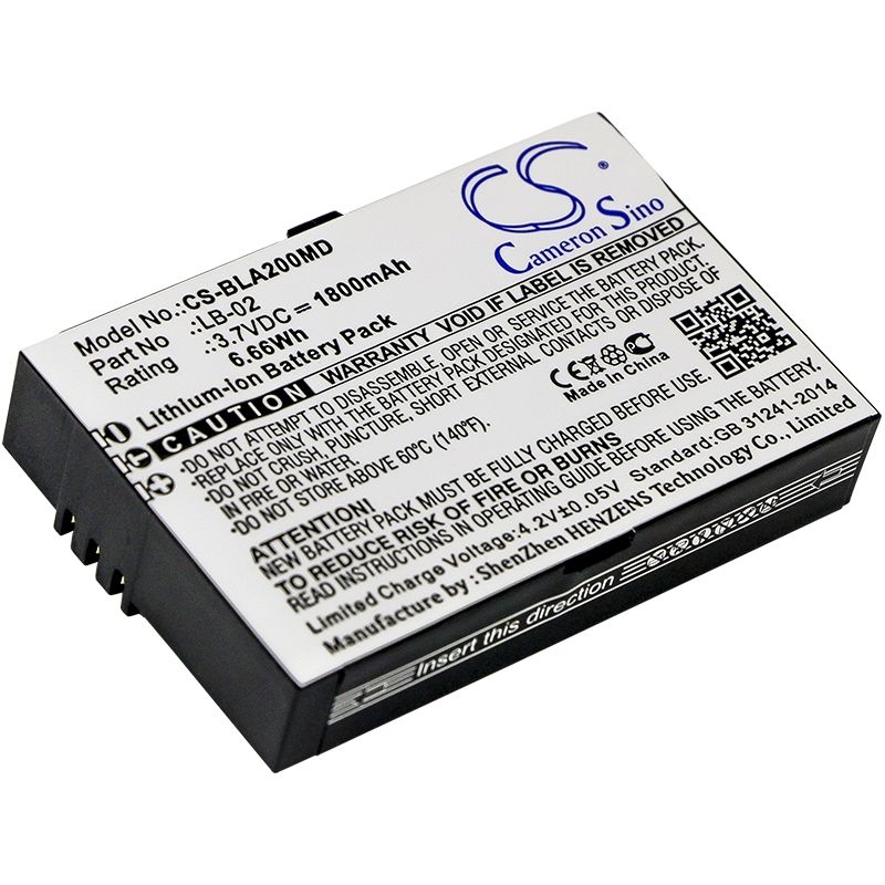 Li-ion Battery fits Biolicht, A2, A3, A4 3.7V, 1800mAh Medical Cameron Sino Technology Limited