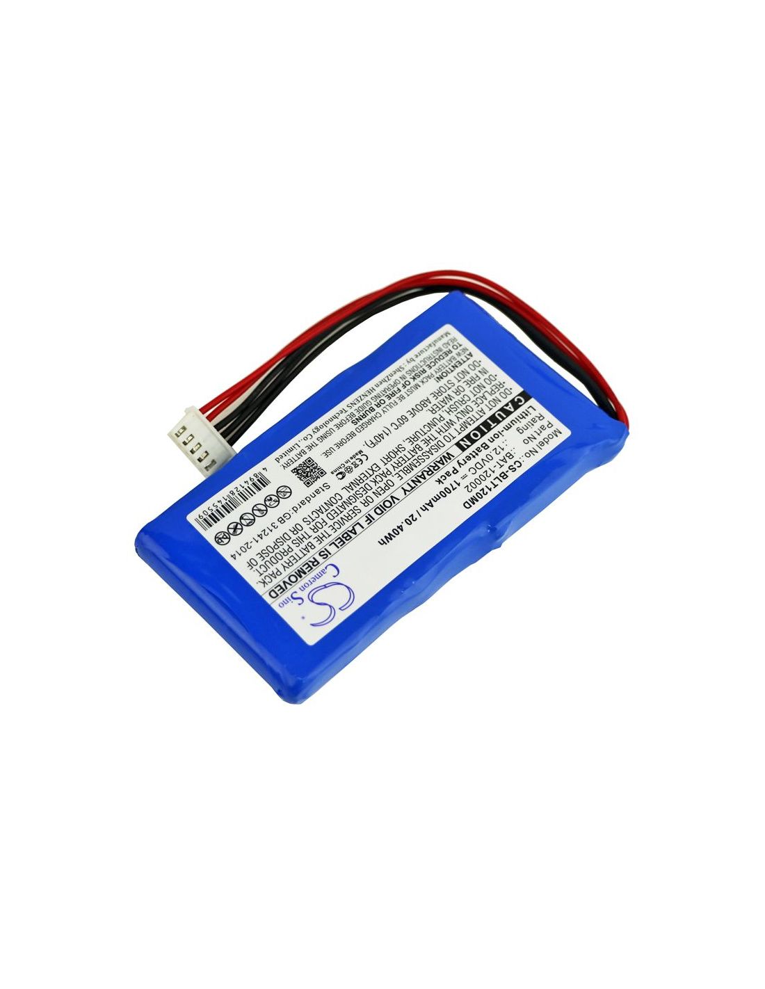 Li-ion Battery fits Biolight, Blt-1203a, Blt-1203a Vital Signs Monitor, 12.0V, 1700mAh Medical Cameron Sino Technology Limited