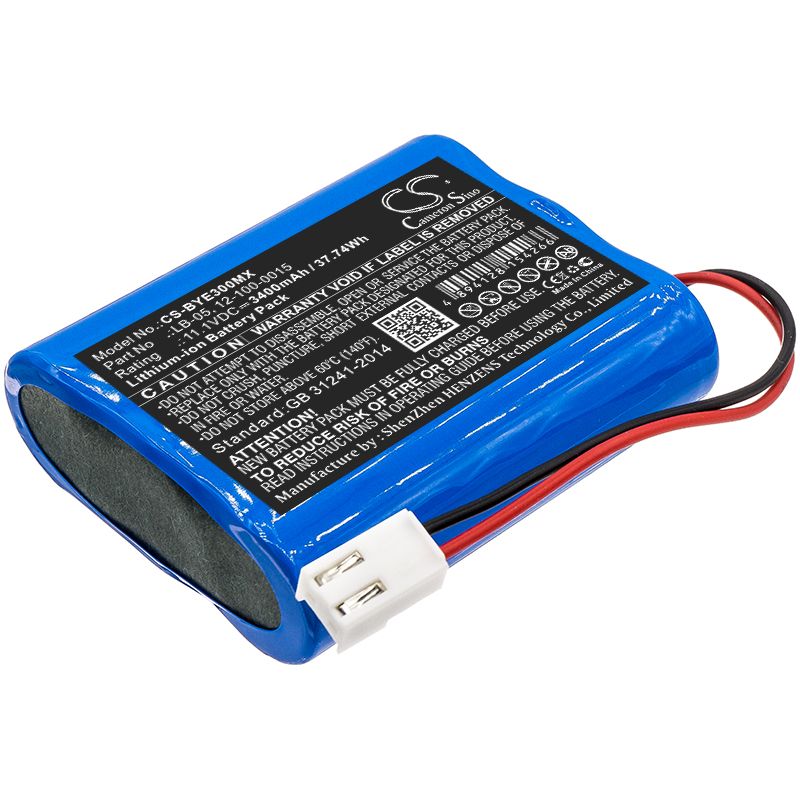 Li-ion Battery fits Biolight, Blt-e30, Bollywood 11.1V, 3400mAh Medical Cameron Sino Technology Limited