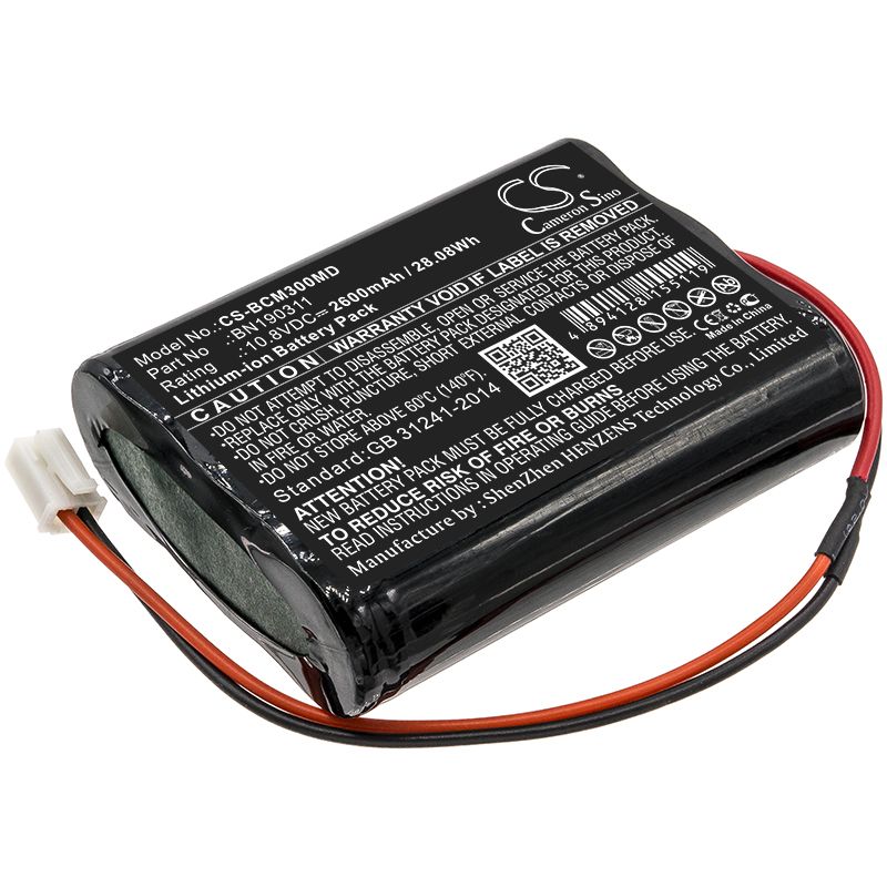 Li-ion Battery fits Bionet, Bm3, Bm3vet 10.8V, 2600mAh Medical Cameron Sino Technology Limited