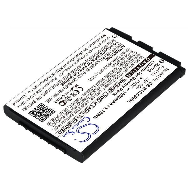 Li-ion Battery fits Bitel, Bc550 3.7V, 1000mAh Payment Terminal Cameron Sino Technology Limited