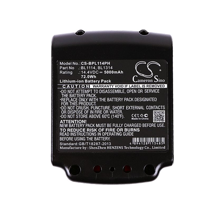Li-ion Battery fits Black & Decker, Asl146bt12a, Asl146k, Asl146kb 14.4V, 5000mAh Power Tools Cameron Sino Technology Limited