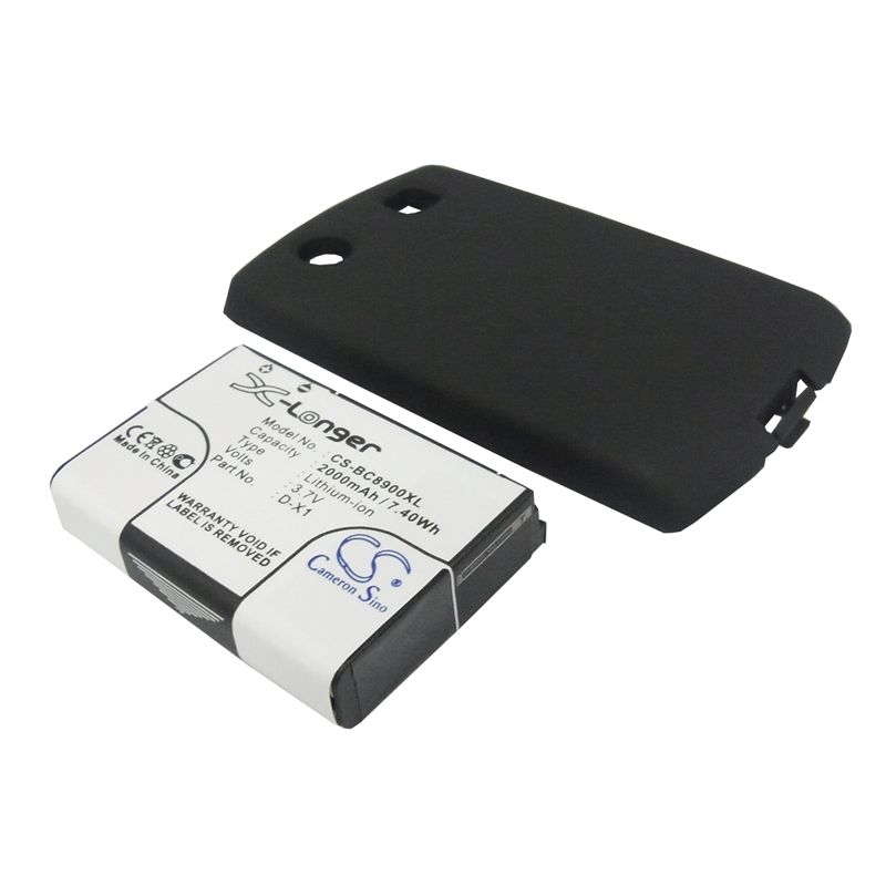 Li-ion Battery fits Blackberry,8900, curve 8900 3.7V, 2000mAh Communications Cameron Sino Technology Limited