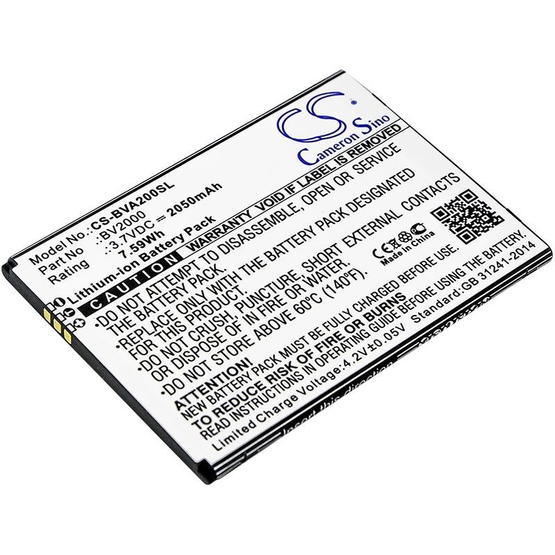 Li-ion Battery fits Blackview, bv2000 3.7V, 2050mAh Mobile & SmartPhone Cameron Sino Technology Limited