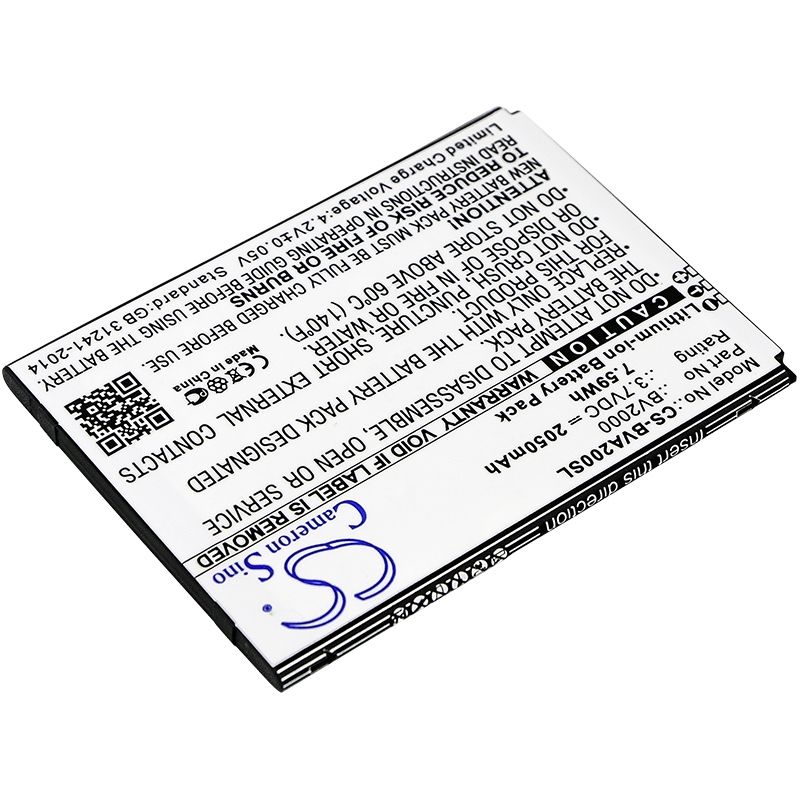Li-ion Battery fits Blackview, bv2000 3.7V, 2050mAh Mobile & SmartPhone Cameron Sino Technology Limited
