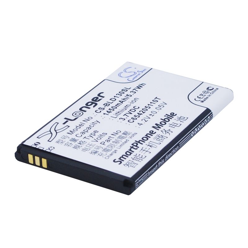 Li-ion Battery fits Blu, a130a, d120, d130 3.7V, 1450mAh Mobile & SmartPhone Cameron Sino Technology Limited