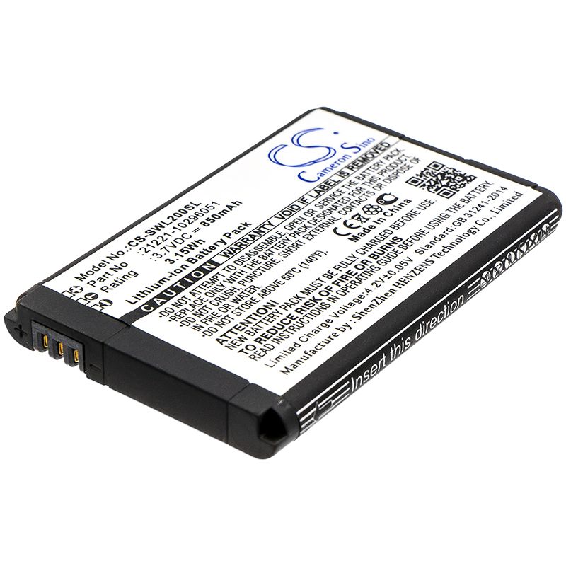 Li-ion Battery fits Blu, Bluetooth Remote, Siemens 3.7V, 850mAh Remote Control Cameron Sino Technology Limited