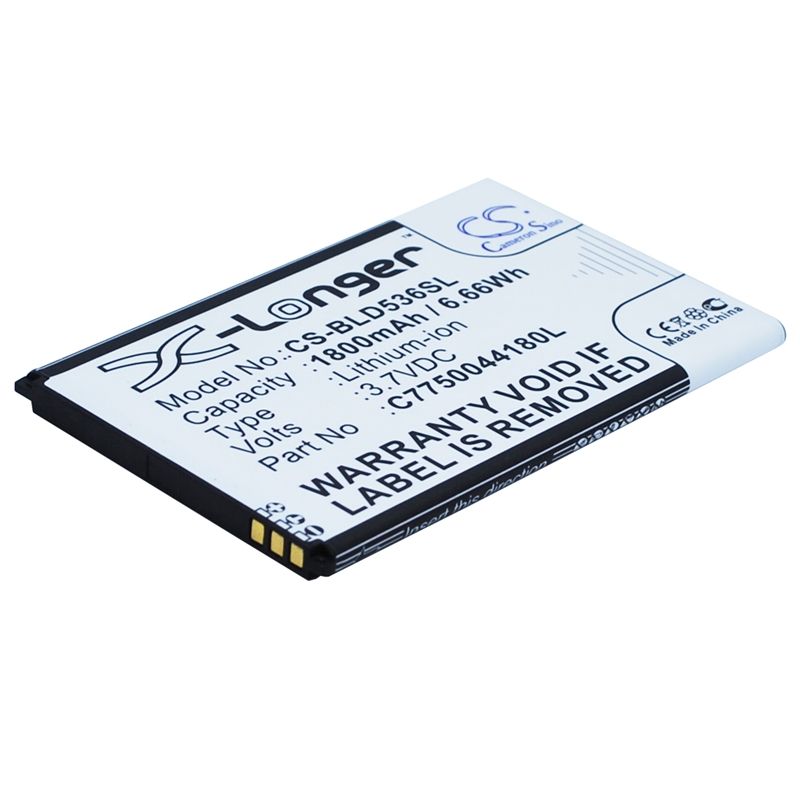 Li-ion Battery Fits Blu, D030, D030l, D030u 3.7v, 1800mah Mobile & SmartPhone Cameron Sino Technology Limited