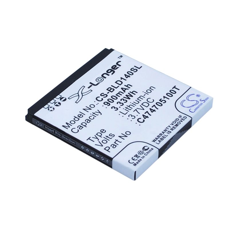 Li-ion Battery fits Blu, d140, d141s, d141w 3.7V, 900mAh Mobile & SmartPhone Cameron Sino Technology Limited
