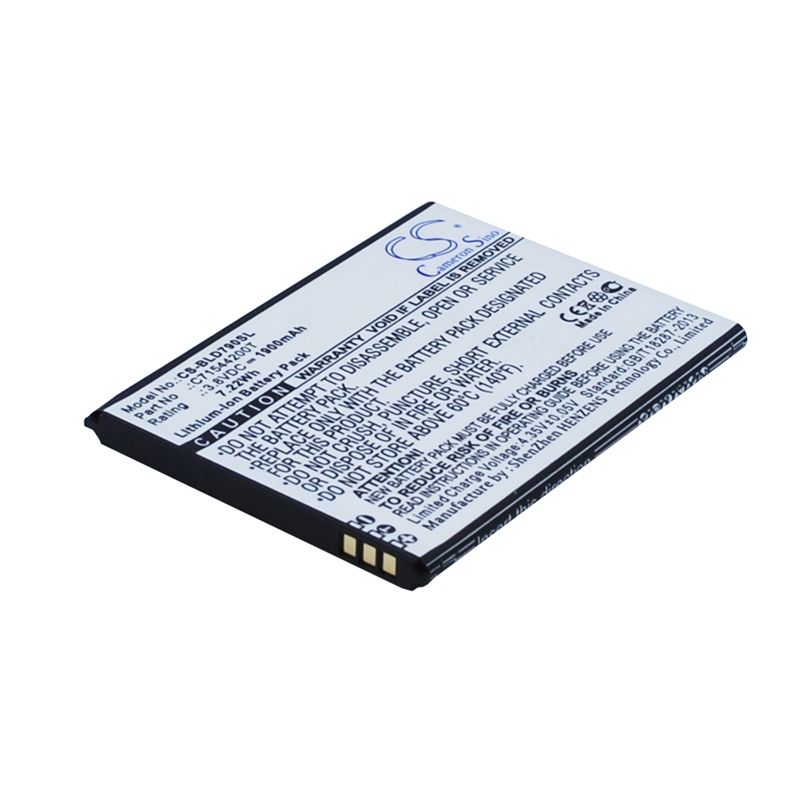 Li-ion Battery Fits Blu, D790, D790l, D790u 3.8v, 1900mah Mobile & SmartPhone Cameron Sino Technology Limited