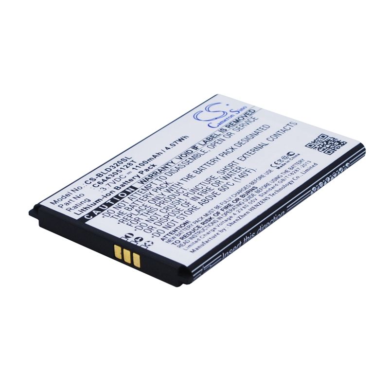 Li-ion Battery fits Blu, dash 3.2 3.7V, 1100mAh Mobile & SmartPhone Cameron Sino Technology Limited