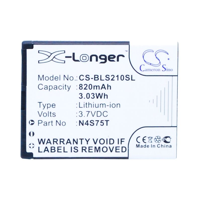 Li-ion Battery fits Blu, deejay ii, deejay touch, lindy 3.7V, 820mAh Mobile & SmartPhone Cameron Sino Technology Limited