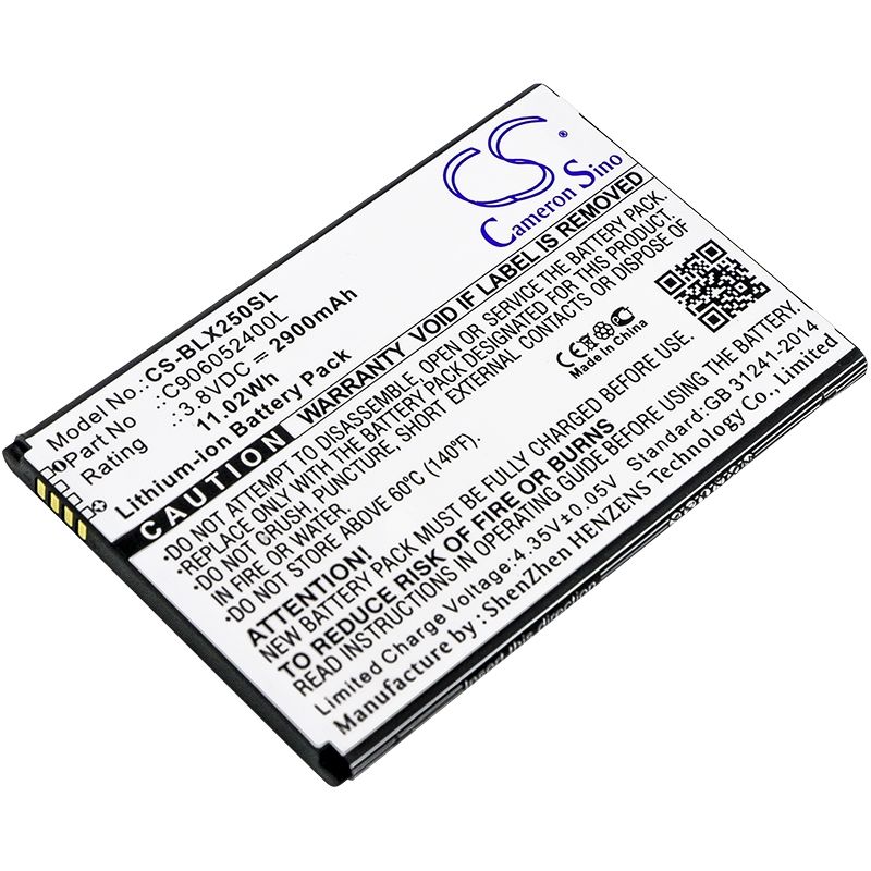 Li-ion Battery fits Blu, e050, e050u, energy x2 3.8V, 2900mAh Mobile & SmartPhone Cameron Sino Technology Limited