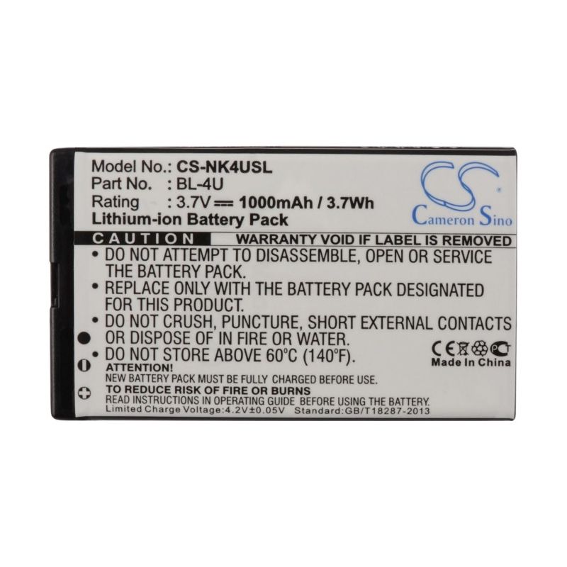 Li-ion Battery fits Blu, ez2go, manta, 4091s 3.7V, 1000mAh Mobile & SmartPhone Cameron Sino Technology Limited