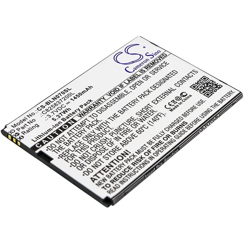Li-ion Battery Fits Blu, N070u, Neo X 3.7v, 1450mah Mobile & SmartPhone Cameron Sino Technology Limited