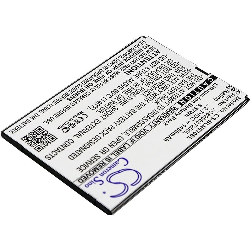 Li-ion Battery Fits Blu, N070u, Neo X 3.7v, 1450mah Mobile & SmartPhone Cameron Sino Technology Limited