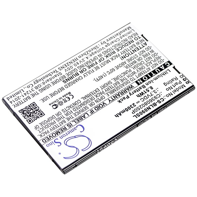 Li-ion Battery fits Blu, n090u, neo x plus 3.7V, 2300mAh Mobile & SmartPhone Cameron Sino Technology Limited