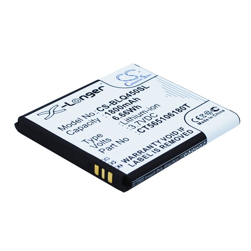 Li-ion Battery fits Blu, quattro 4.5 3.7V, 1800mAh Mobile & SmartPhone Cameron Sino Technology Limited