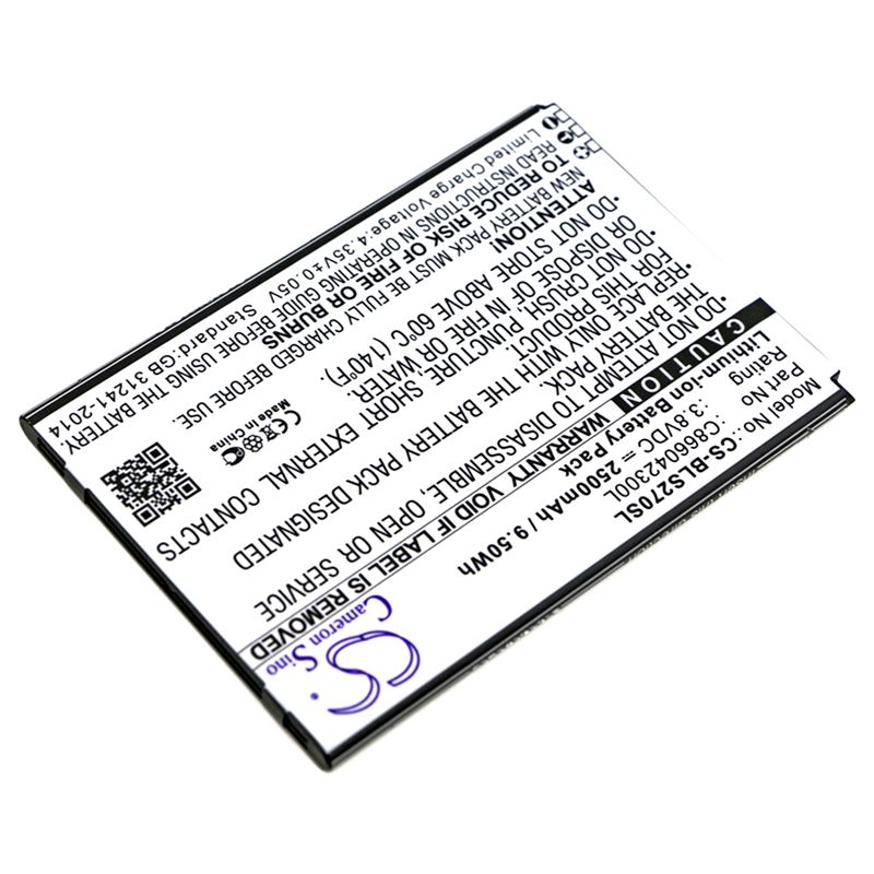Li-ion Battery fits Blu, s270q, studio c 8.8 3.8V, 2500mAh Mobile & SmartPhone Cameron Sino Technology Limited