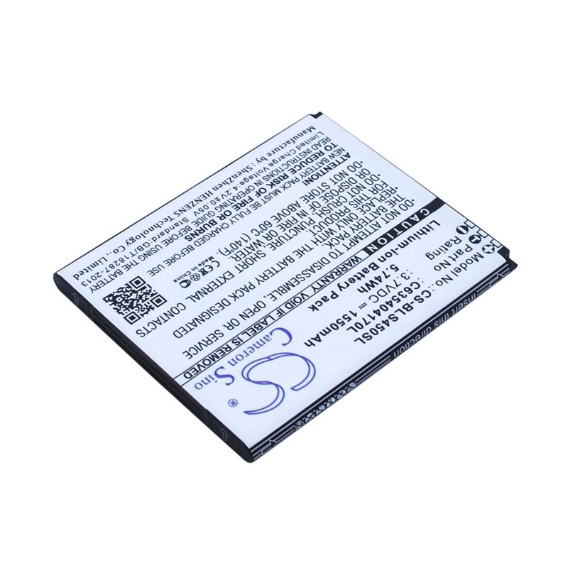 Li-ion Battery fits Blu, s450, star 4.5 3.7V, 1550mAh Mobile & SmartPhone Cameron Sino Technology Limited