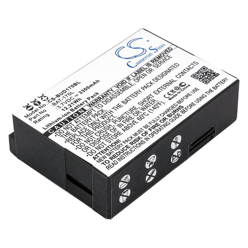 Li-ion Battery fits Bluebird, Pidion Bm-170, Pidion Bm-170 Semi-rugged 3.7V, 3300mAh Barcode Scanner Cameron Sino Technology Limited