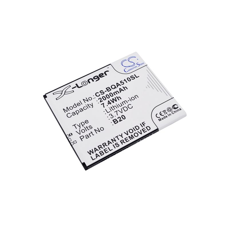 Li-ion Battery fits Bq, aquaris 5.0 hd 3.7V, 2000mAh Mobile & SmartPhone Cameron Sino Technology Limited