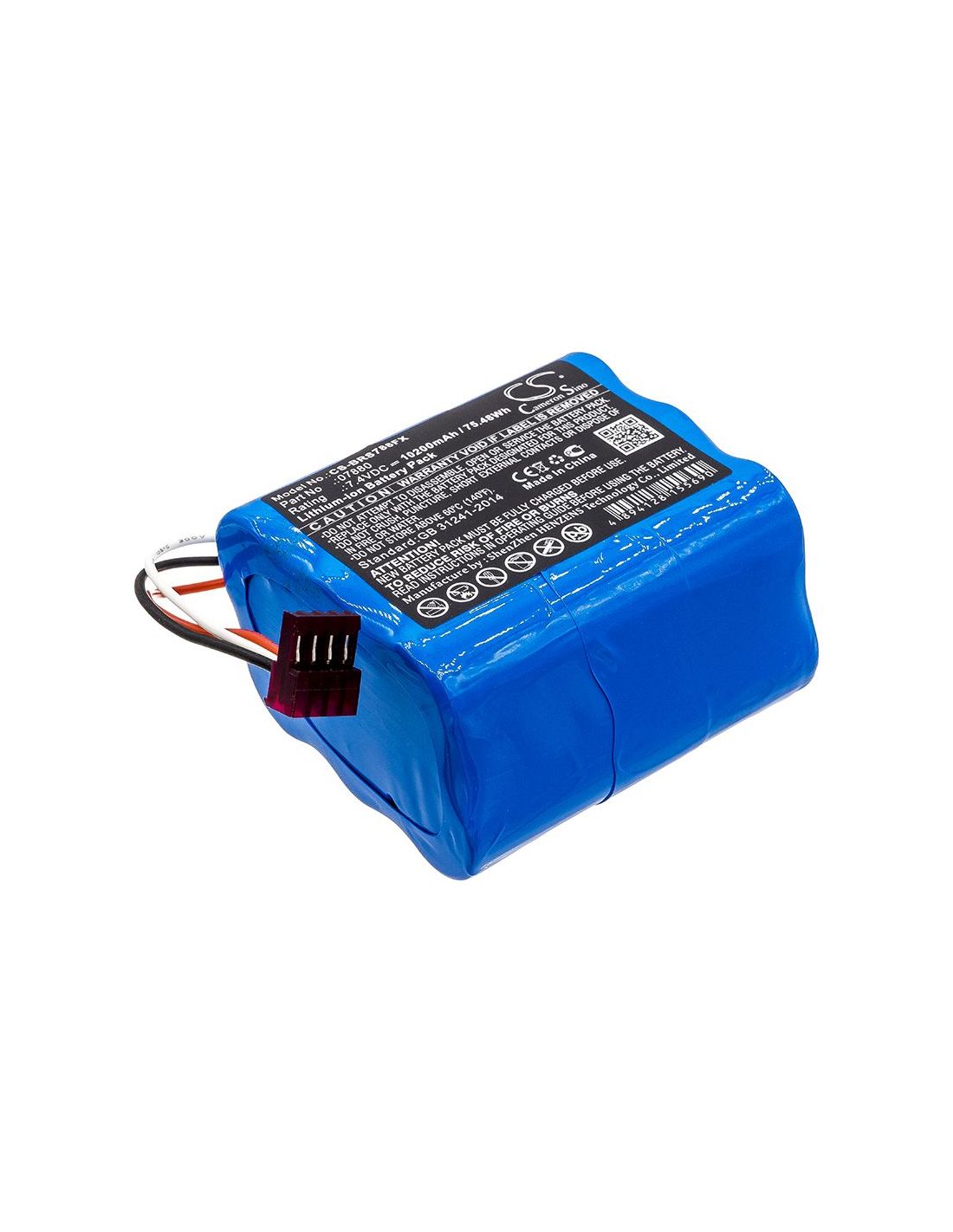 Li-ion Battery fits Bright Star, 7802, 7815 7.4V, 10200mAh Flashlight Cameron Sino Technology Limited