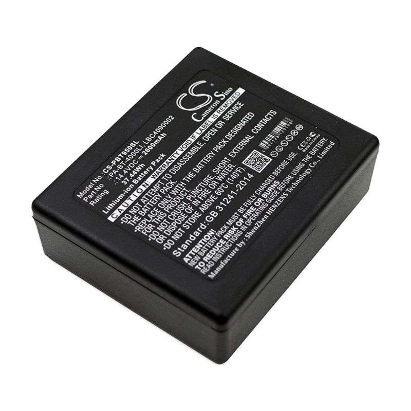 Li-ion Battery fits Brother, P Touch P 950 Nw Ruggedjet Rj 4030, Pa-bb-001, Pa-bb-002 14.4V, 2600mAh Portable Printer Cameron Sino Technology Limited