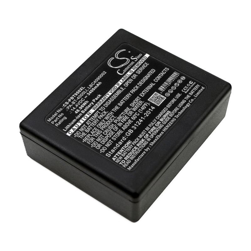Li-ion Battery fits Brother, P Touch P 950 Nw Ruggedjet Rj 4030, Pa-bb-001, Pa-bb-002 14.4V, 3400mAh Portable Printer Cameron Sino Technology Limited