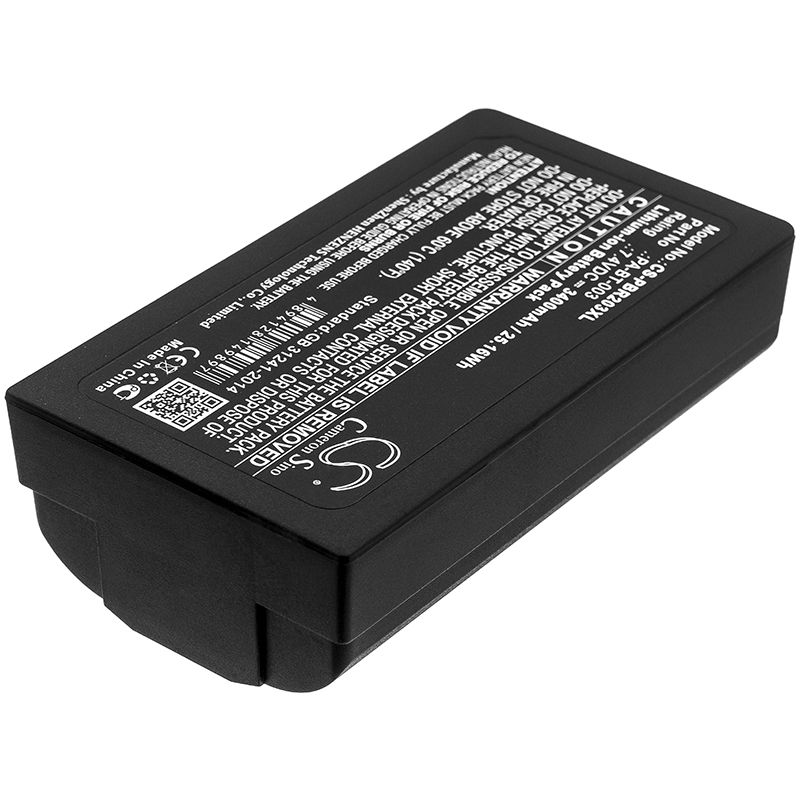 Li-ion Battery fits Brother, Rj-2030, Rj-2050 7.4V, 3400mAh Portable Printer Cameron Sino Technology Limited