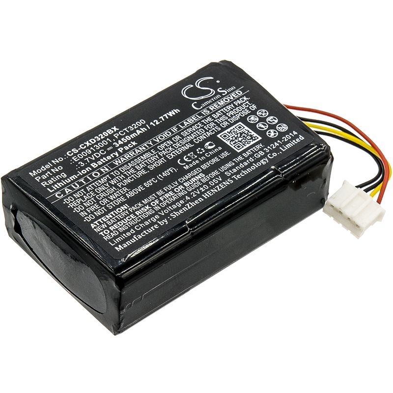 Li-ion Battery fits C-one, E-id, Xgk-c-one-e-id 3.7V, 3450mAh Barcode Scanner Cameron Sino Technology Limited