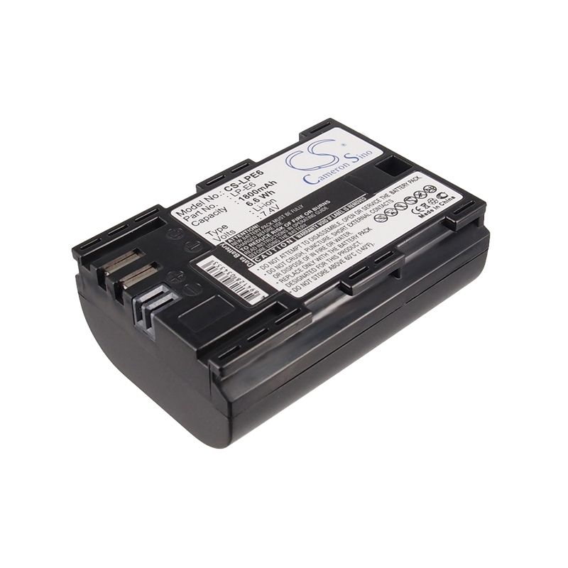 Li-ion Battery Fits Canon, 5d Mark Iii, Eos 5d Mark Ii, Eos 5d Mark Iii 7.4v, 1800mah Camera Cameron Sino Technology Limited
