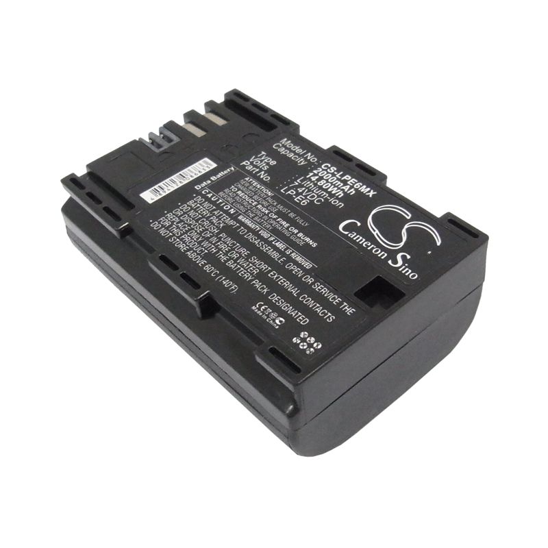 Li-ion Battery Fits Canon, 5d Mark Iii, Eos 5d Mark Ii, Eos 5d Mark Iii 7.4v, 2000mah Camera Cameron Sino Technology Limited