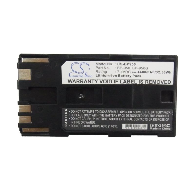 Li-ion Battery Fits Canon, C2, E1, E2 7.4v, 4400mah Camera Cameron Sino Technology Limited